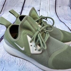Nike Olive Green Sneakers with White Logo